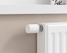 Aqara radiátor termosztát W600 fehér radiátorra szerelve (Kép forrása: Aqara)