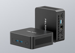 A 3500U WO5 15 W TDP-vel működik. A képen: a mini PC kialakítását bemutató promóciós kép.