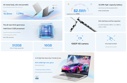 A Vivobook 16SE konfigurációja az alap képernyővel