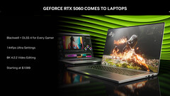 Az RTX 5060 GPU laptopokhoz már hivatalos (kép forrása: Nvidia)