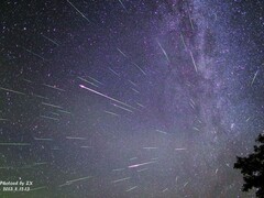 A Perseidák képe Kína felett (Kép forrása: Xiang Zhan és a Pekingi Planetárium)