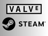 Valve és Steam logók (Kép forrása: Valve Corporation, Public domain, via Wikimedia Commons, DemonDays64, Valve Corporation fájl módosítása, Public domain, via Wikimedia Commons)
