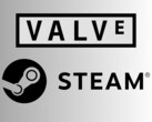 Valve és Steam logók (Kép forrása: Valve Corporation, Public domain, via Wikimedia Commons, DemonDays64, Valve Corporation fájl módosítása, Public domain, via Wikimedia Commons)