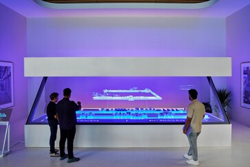 A laboratórium holografikus asztala