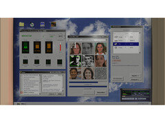 Egy screenshot a Faceminer játékból, amely a 90-es évek ihlette operációs rendszer felhasználói felületét mutatja be. (Kép forrása: Steam)