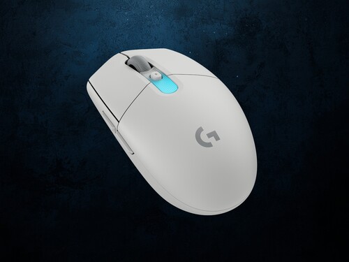 A Logitech G305 X Superlight játékegér fehér színben