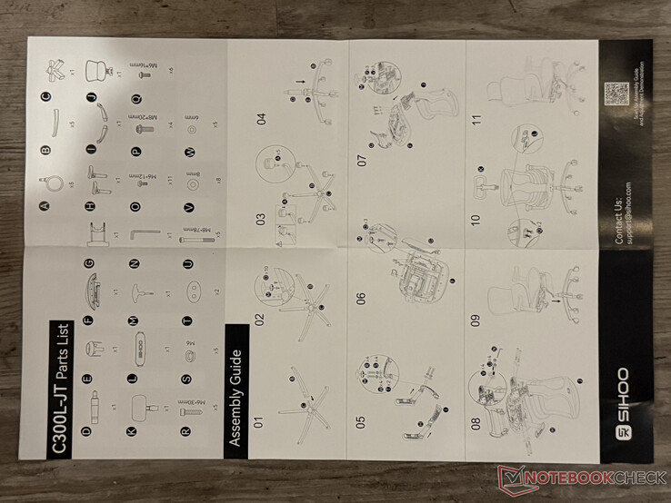 Összeszerelési útmutató a következő termékhez: Sihoo Doro C300