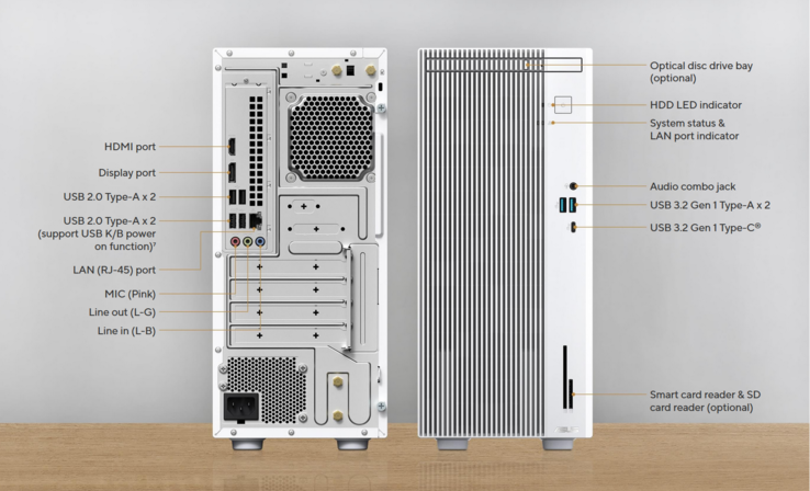 Csatlakozási lehetőségek. (Kép forrása: Asus)