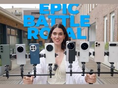 A képen a tesztelt telefonok a Samsung Galaxy S25 Ultra kivételével (Kép forrása: Versus; szerkesztett képernyőkép)