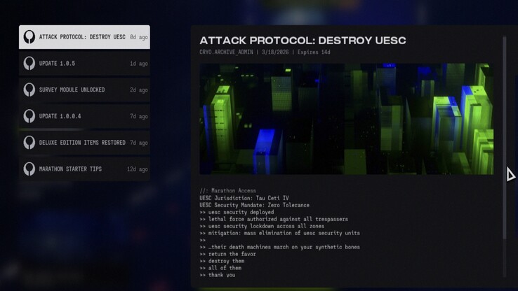 Maratoni hírpanel az 1.0.5-ös frissítéssel és a kapcsolódó új tartalmakkal kapcsolatos információkkal.