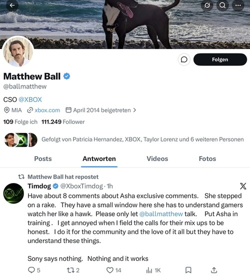 Matthew Ball újraközlése Asha Sharma kizárólagossági kritikájáról