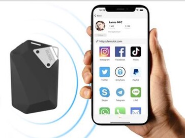 A Runk 2.0 dobulák NFC névjegykártyaként (Kép forrása: Runker)