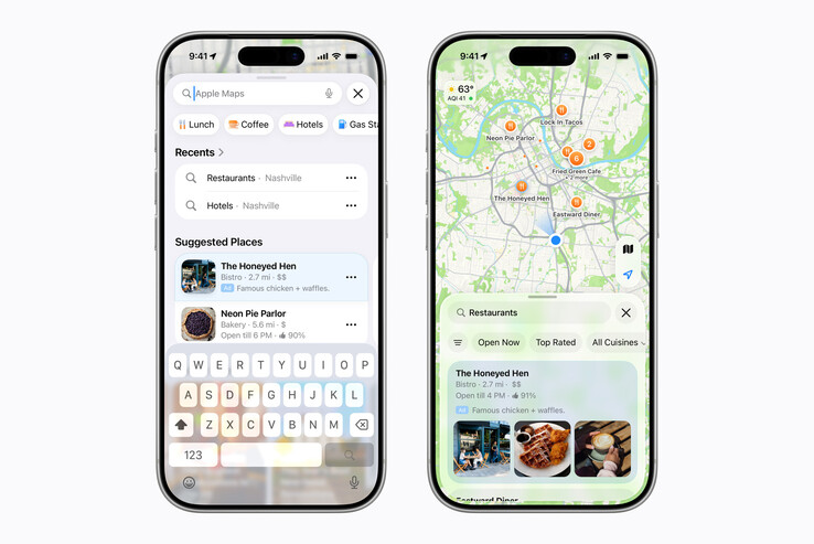 Apple Business hirdetések az Apple Maps alkalmazásban