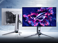 Az Asus ROG Swift OLED PG27AQWP-W félig áttetsző kialakítású, ellentétben sok hasonló monitorral. (Kép forrása: Asus)