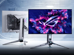 Az Asus ROG Swift OLED PG27AQWP-W félig áttetsző kialakítású, ellentétben sok hasonló monitorral. (Kép forrása: Asus)