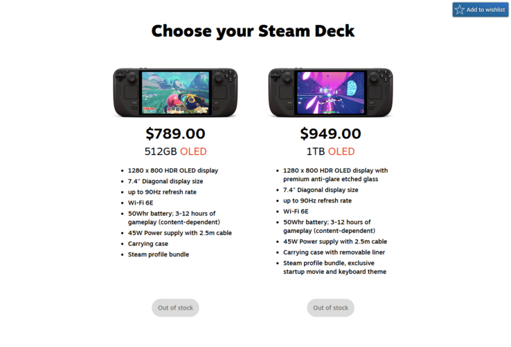 Mindkét Steam Deck OLED már nem kapható.