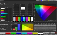 CalMAN színtér sRGB