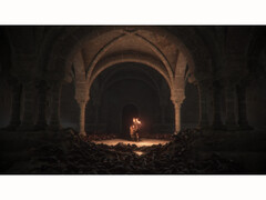 Az A Plague Tale: Innocence című játékból készült screenshot, amely a játékmechanikát és a grafikát mutatja be. (Kép forrása: Steam)