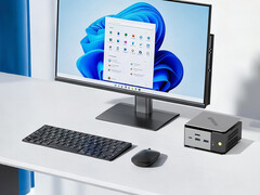 A GMK M8 ára Kínában 280 dollár körül kezdődik. A képen a mini PC promóciós képe. (Kép forrása: GMKtec)