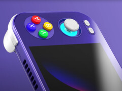 Az Anbernic RG476H a Gamecube ihlette színvariációban. (Kép forrása: Anbernic)