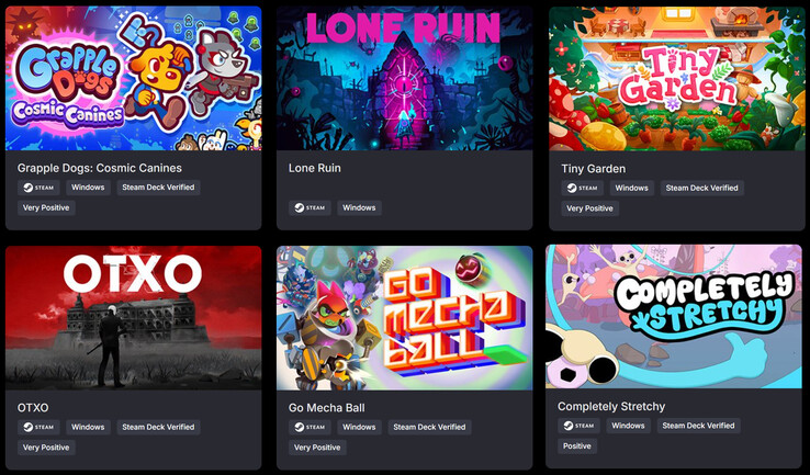 A csomagban található összes játék (Kép forrása: Green Man Gaming)