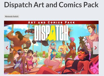 Változatlan Dispatch Art and Comics Pack más Nintendo eShop régiókban (Kép forrása: screenshot, Nintendo)