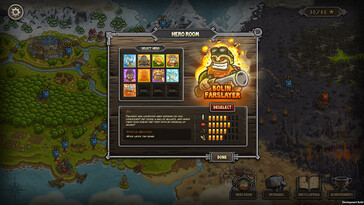 A képen: képernyőkép a Kingdom Rush - Tower Defense játékból.