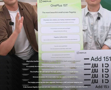 Egy képernyőkép a OnePlus 15T élő leleplező ülésről (gépi fordítás)