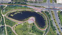 GNSS tesztútvonal: tó körút