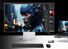 Az LG UltraFine 6K 32U990A szinte szegély nélküli panellel rendelkezik stílusos házban. (Kép forrása: LG)