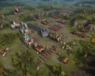 A Cossacks 3 játékban szereplő épületeket ábrázoló kép.