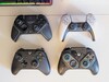 Victrix Pro BFG Reloaded (balra fent), DualSense (jobbra fent), Xbox vezeték nélküli vezérlő (balra lent), Turtle Beach Stealth Pivot (jobbra lent)