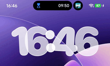 A HyperIsland két egyidejű élő műveletet jelenít meg: egy időzítőt és egy zenelejátszót. (Kép forrása: u/Square-Opportunity48 via Reddit)