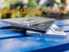 A Galaxy S26 Edge állítólag 5%-kal vékonyabb, mint az itt látható Galaxy S25 Edge. (Kép forrása: Notebookcheck, szerk.)