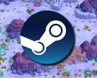 A Steam logóját és az éppen akciós Iron Marines játékot ábrázoló kép.