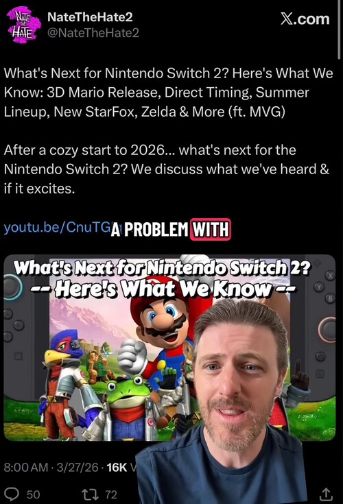 Kit Ellis válaszol a NateTheHate Switch 2 szivárgására