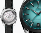 Az Omega Seamaster Aqua Terra 150M antimágneses konstrukcióval, átlátszó hátlappal, csavaros koronával és dátum komplikációval rendelkezik. (Kép forrása: Omega)