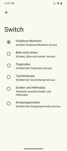 Kapcsoló beállítások