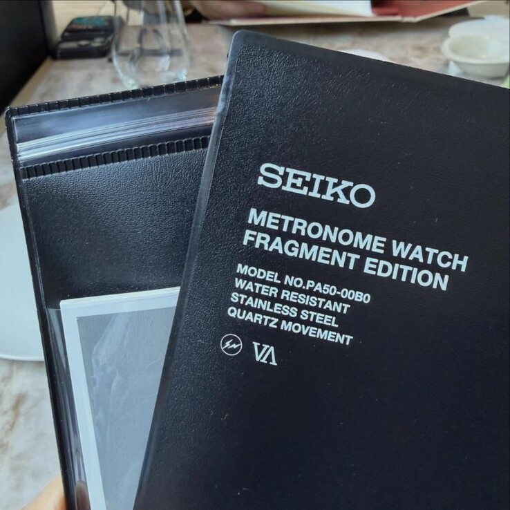 A Seiko Metronome Watch Fragment Edition csomagolása
