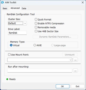 AIM Tookit: Tookit: Speciális opciók