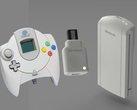 A 8BitMods' vezeték nélküli Dreamcast vezérlő Dongle mockupja