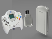 A 8BitMods' vezeték nélküli Dreamcast vezérlő Dongle mockupja