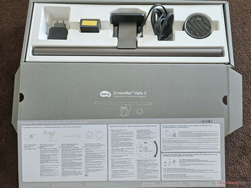 A BenQ ScreenBar Halo 2 csomag tartalma a következő.