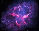 Szupernóva-maradványok a Rák-ködben. (A kép forrása: ESA, Herschel, PACS, MESS Key Programme Supernova Remnant Team ; Nasa, ESA et Allison Loll et Jeff Hester, Arizona State University)