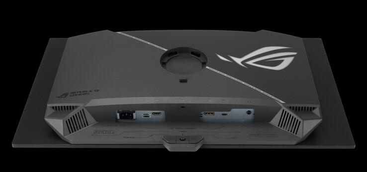 A ROG Strix OLED XG27ACDMS meglehetősen korlátozott portválasztékkal rendelkezik. (Kép forrása: Asus)