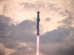 A Starship űrhajó indítását bemutató kép. (Kép forrása: SpaceX)