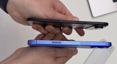 A &quot;17 Air&quot; (fent) egy másik iPhone mellett. (Kép forrása: Majin Bu via X)