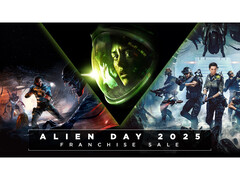 Az Alien Day 2025 promóciós képe a Steamen, amely az Alien Isolation, az Aliens Dark Descent és az Alien Rogue Incursion borítóképeit mutatja be. (Kép forrása: Steam)