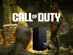 Call of Duty Zombies banner az új Xbox konzol mockupjával