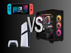 PC vs. konzol játék grafika (Kép forrása: Nintendo of America, Sony PlayStation, Corsair Gaming szerkesztéssel)